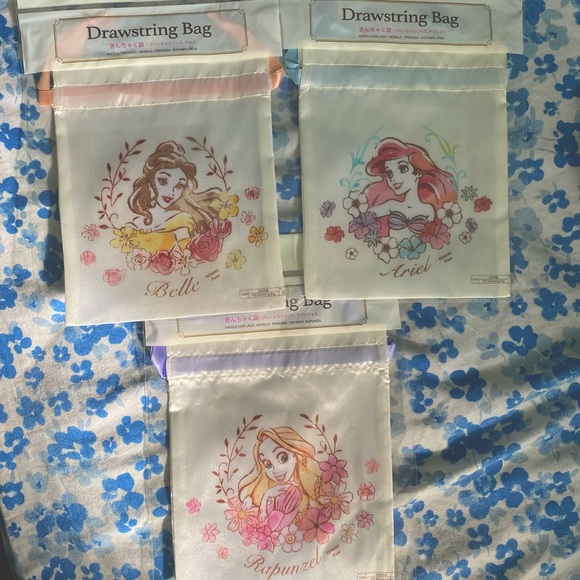 Disney Bags Daiso Disney Princess Drawstring Bag Poshmark
